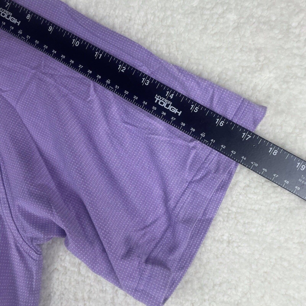 Peter Millar Purple Lavendar Polo Golf Shirt Large - Picture 7 of 9